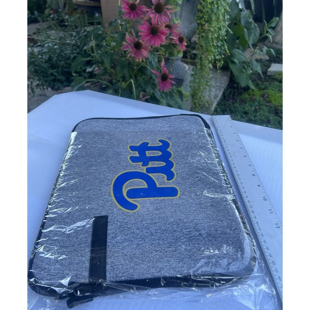 Pitt Panthers Laptop Sleeve 15” Gray Blue Gold University Pittsburgh New
